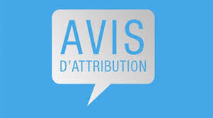 AVIS D’ATTRIBUTION